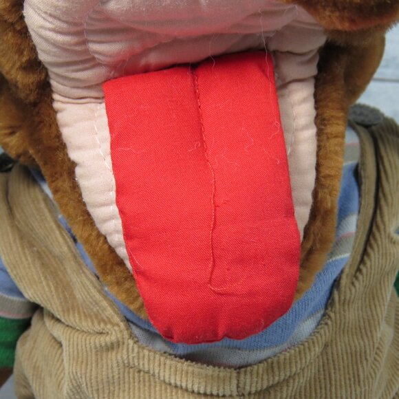 Vtg Heritage Collection Wrinkles Dog Hand Puppet 18" Plush Stuffed Animal Outfit - Picture 13 of 16